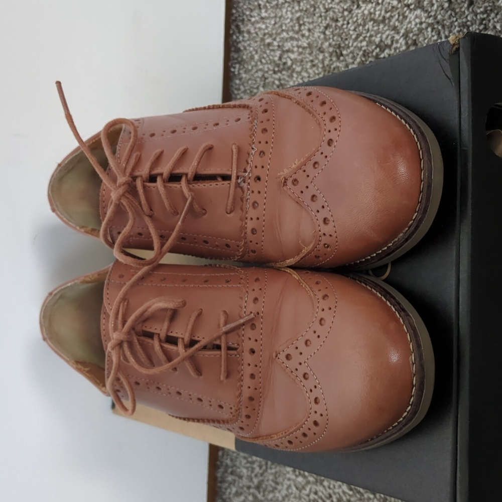 Aldo Light Brown Oxfords Size 6.5